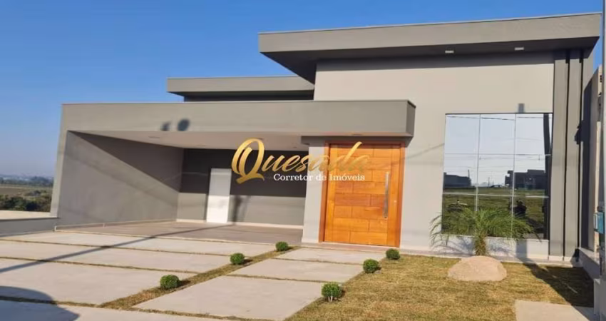 Casa térrea nova à venda, 3 dormitórios, 1 suíte, condomínio Evidências, Indaiatuba.