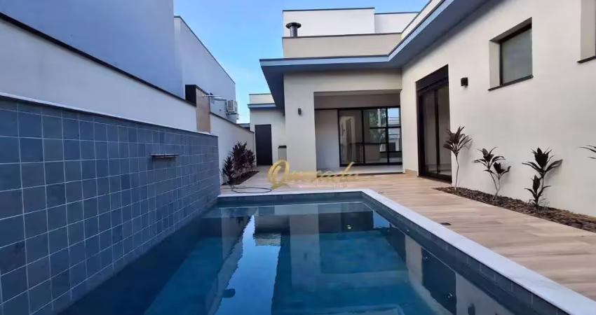 Casa térrea nova, à venda, 3 suítes, planejados, piscina, condomínio piemonte, indaiatuba.