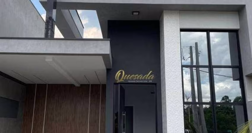 Casa térrea nova à venda, 3 suítes, planejados, Condomínio Gran Reserve, Indaiatuba.