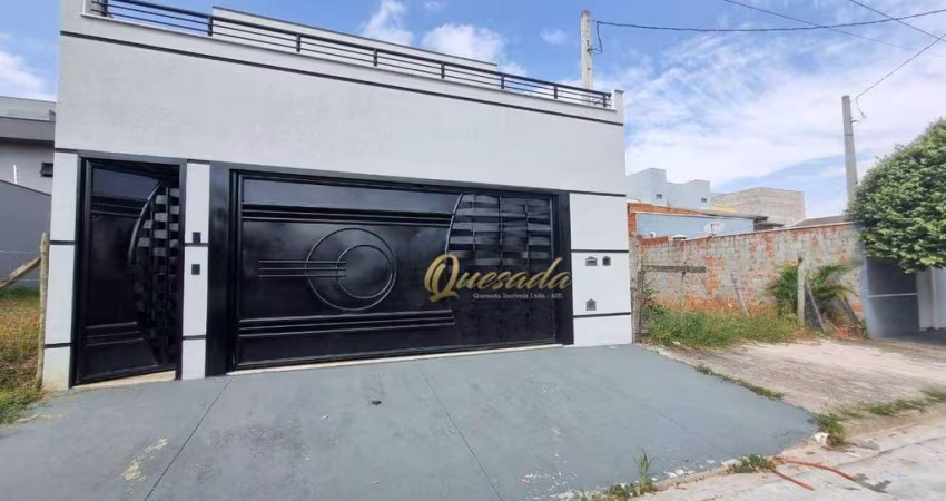 Sobrado novo, à venda, 3 quartos, 1 suíte, piscina, Jardim das Maritacas, Indaiatuba.