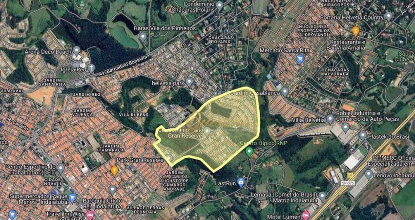 Terreno residencial à venda, plano, 348,18 m², Condomínio Gran Reserve, Indaiatuba.