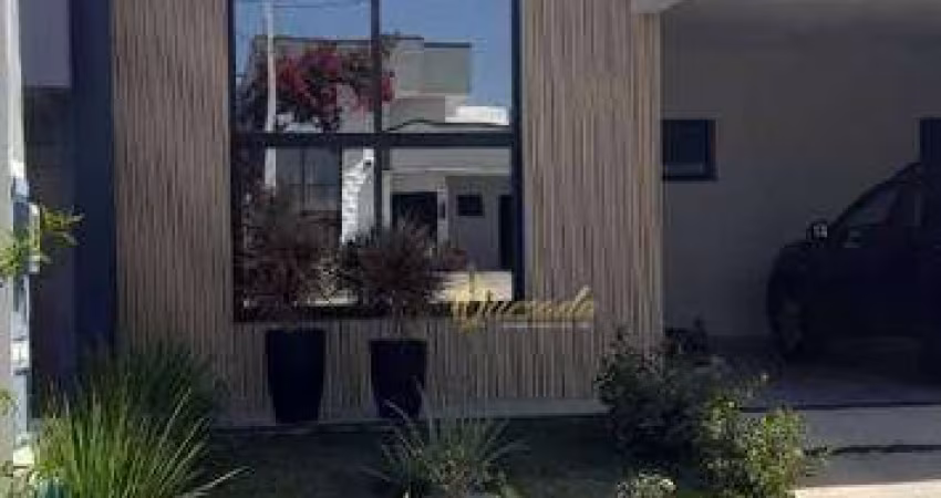 Casa térrea à venda, 3 suítes, planejados, piscina, Condomínio Mantova, Indaiatuba.