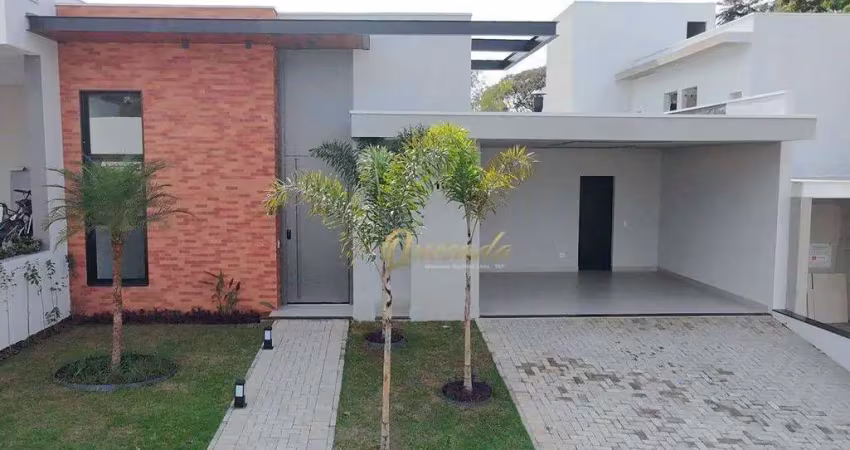 Casa térrea nova, à venda, 3 suítes, piscina, planejados, condomínio london park, indaiatuba.