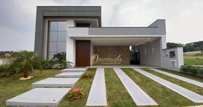 Casa térrea nova, à venda, 3 quartos, 2 suítes, piscina, Condomínio Villa Sapezal, Indaiatuba.