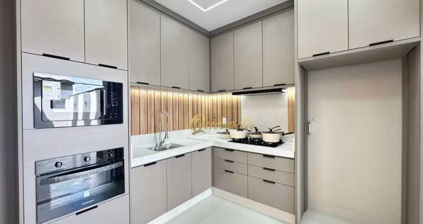Casa térrea nova à venda, 3 suítes, planejados, Condomínio Gran Reserve, Indaiatuba.