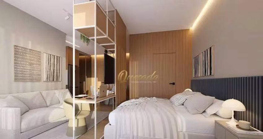 Apartamento studio em construção à venda, 1 quarto, vila plaza, indaiatuba.