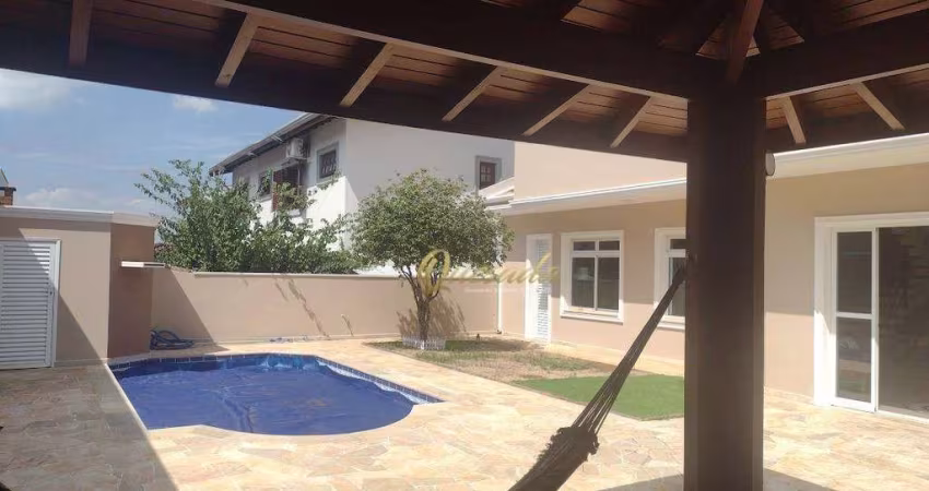 Sobrado à venda, 4 quartos, 3 suítes, piscina, Condomínio Village Terras de Indaiá, Indaiatuba.