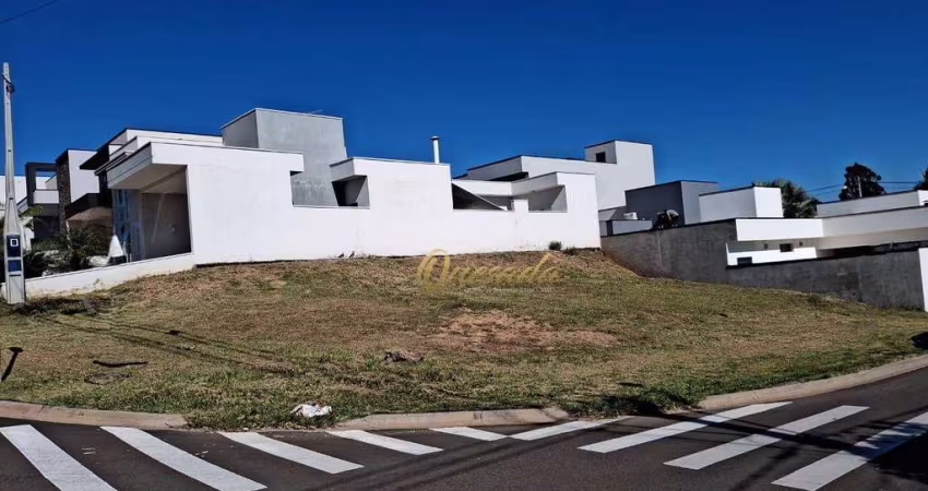 Terreno residencial, à venda, de 320,13 m², plano, esquina, Condomínio Brescia, Indaiatuba.