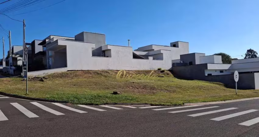Terreno residencial, à venda, de 320,13 m², plano, esquina, condomínio brescia, indaiatuba.