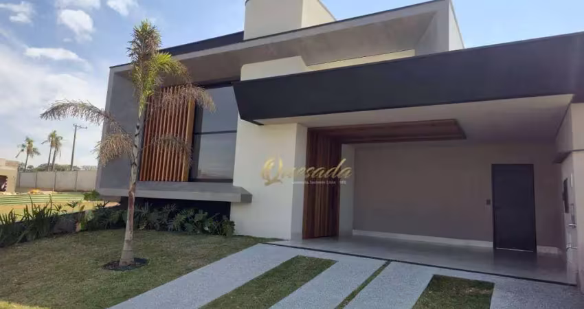 Casa térrea nova, à venda, 3 suítes, planejados, piscina, escritório, villa sapezal, indaiatuba.