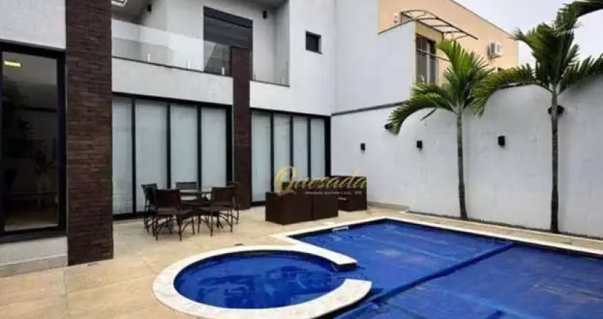 Sobrado à venda, 3 suítes, piscina, mobiliado, condomínio amstalden residence, indaiatuba.