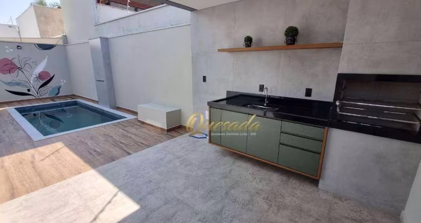 Casa térrea à venda, 3 dormitórios, 1 suíte, piscina, planejados, Jardim Esplanada II, Indaiatuba.