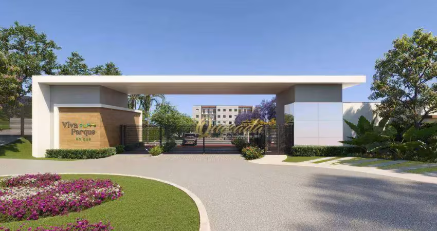 Apartamento garden novo, à venda, 2 dormitórios, varanda, viva parque unique, indaiatuba.
