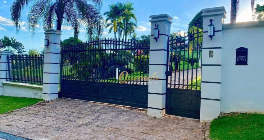 Chácara térrea, à venda, 3 suítes, piscina, lago, Condomínio Lagos de Shanadu, Indaiatuba.