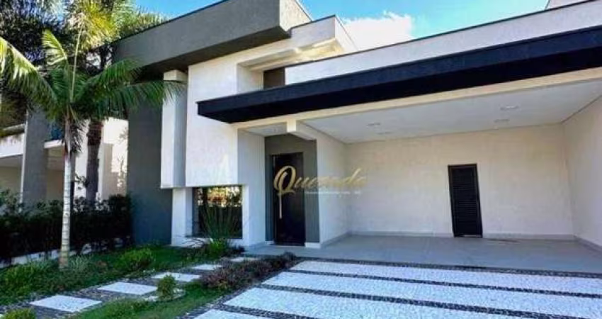 Casa térrea nova, à venda, 3 suítes, planejados, piscina, Condomínio Duas Marias, Indaiatuba.
