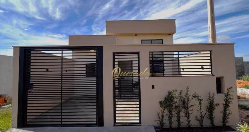 Casa térrea nova, à venda, 3 dormitórios, 1 suíte, planejados, Parque Barnabé, Indaiatuba.