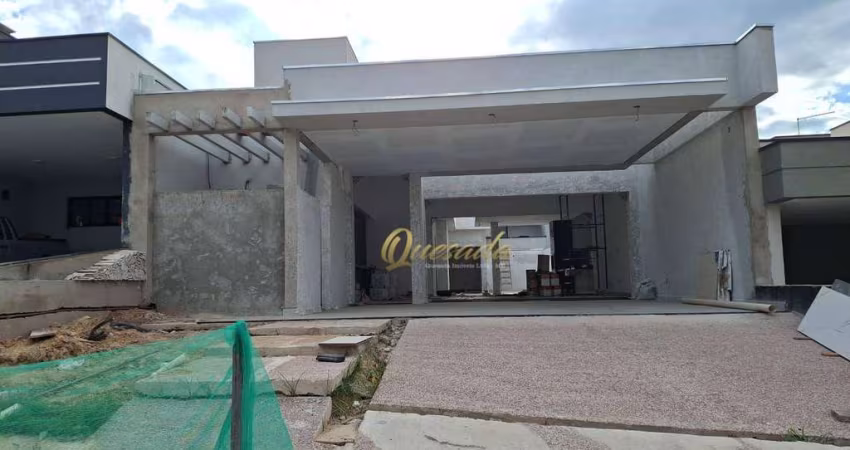 Casa térrea nova, à venda, 3 suítes, planejados, piscina, Condomínio Milano, Indaiatuba.