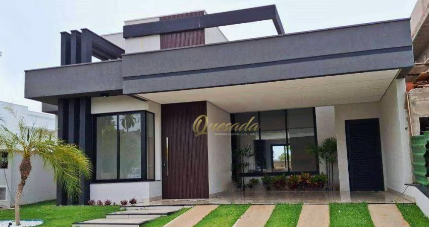 Casa térrea nova, à venda, 3 suítes, piscina, Condomínio Villa Sapezal, Indaiatuba.