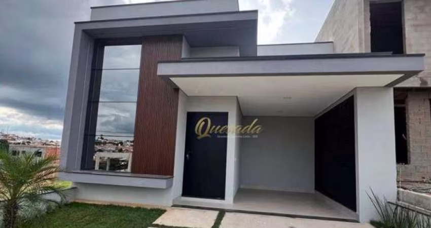 Casa térrea nova, à venda, 3 dormitórios, 2 suítes, planejados, Condomínio Park Vista Real, Indaiatuba.