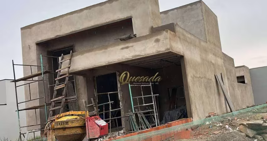 Casa térrea em construção, à venda, 3 suítes, planejados, condomínio gran reserve, indaiatuba.