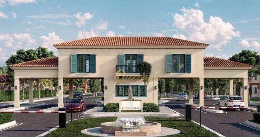 Terreno residencial à venda, de esquina, 448,77 m², Condomínio Ville Provence, Indaiatuba.