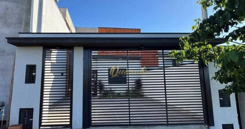 Casa térrea nova, à venda, 3 dormitórios, 1 suíte, planejados, SPA, Jardim Sabiás, Indaiatuba.