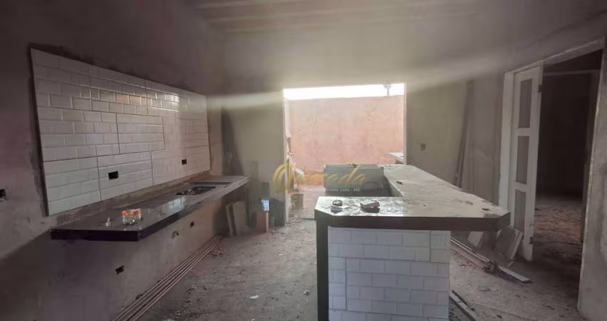 Casa térrea nova, à venda, 3 dormitórios, 1 suíte, piscina, Jardim Casablanca, Indaiatuba.