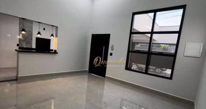 Casa térrea nova, à venda, 3 quartos, 1 suíte, Jardim Monte Carlo, Indaiatuba.