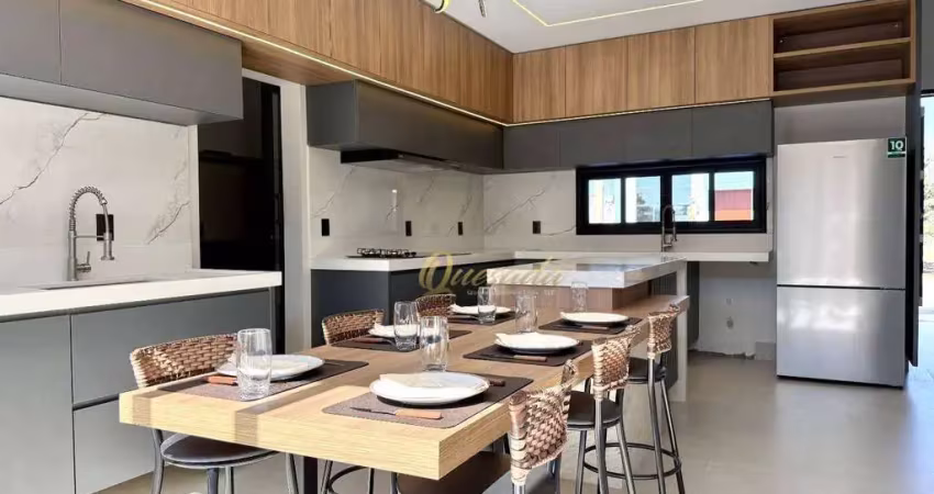 Casa térrea nova, à venda, 3 suítes, planejados, escritório, condomínio laguna, indaiatuba.