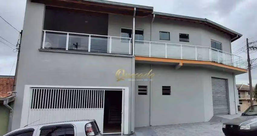 Sobrado com salão comercial, 3 quartos, planejados, Jardim Portal do Sol, Indaiatuba.
