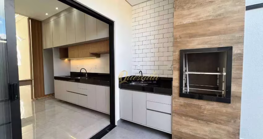Casa térrea nova, à venda, 3 quartos, 1 suíte, planejados, jardim vila verde, indaiatuba.