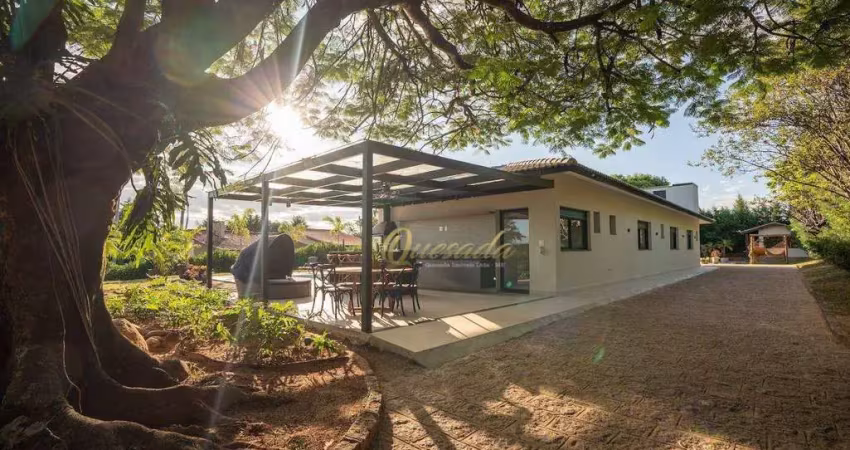 Chácara à venda, 4 suítes, piscina, lazer, condomínio mosteiro de itaici, indaiatuba.