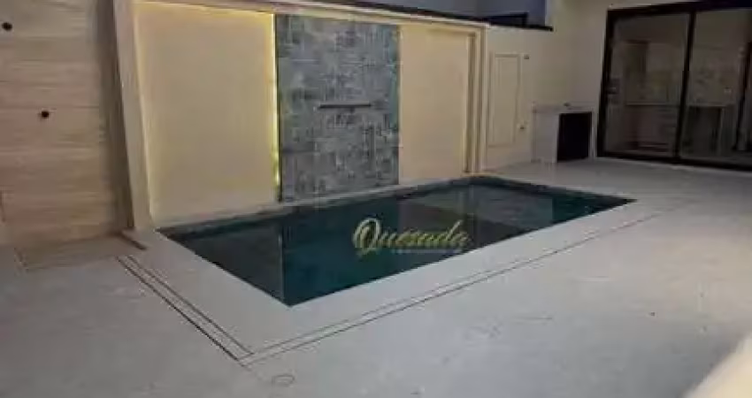 Casa térrea nova à venda, 3 suítes, planejados, piscina, condomínio dona maria cândida, indaiatuba.