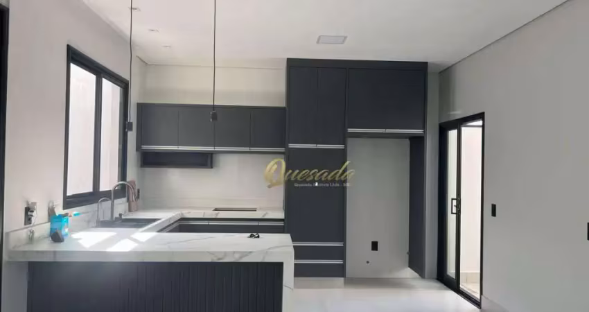 Casa térrea nova, à venda, 3 quartos, 1 suíte, planejados, jardim dos colibris, indaiatuba.