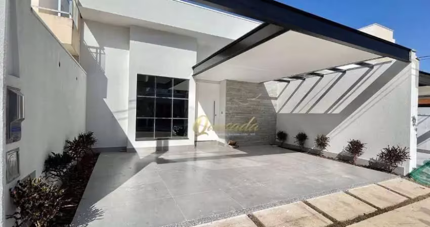 Casa térrea nova à venda, 3 quartos, 1 suíte, planejados, condomínio montreal, indaiatuba.