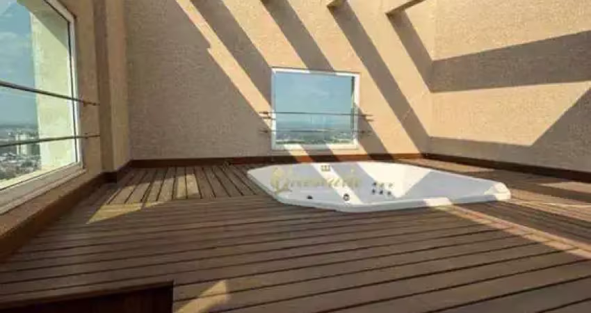 Apartamento duplex alto padrão, à venda, 3 suítes, spa, churrasqueira, edifício majestic, indaiatuba.