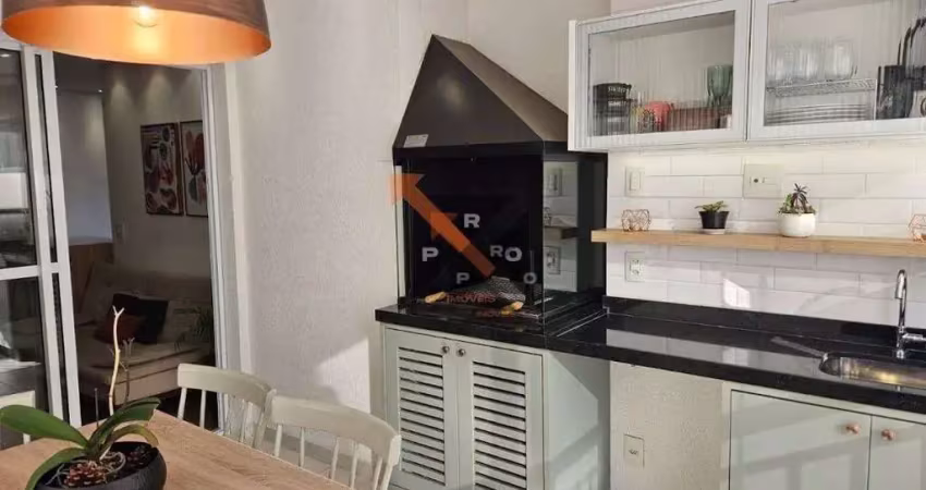 Apartamento todo pronto com 68m², 2 dormitórios, 1 suíte, varanda gourmet e 1 vaga no tatuapé