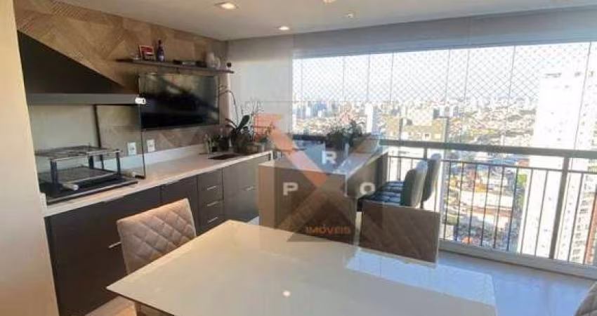 Lindo apartamento na Mooca - Sacada Gourmet - Mobiliado - 02 Vagas de Garagem