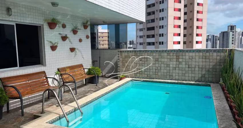 Cobertura com 5 dormitórios à venda, 380 m² por r$ 920.000,00 - aflitos - recife/pe