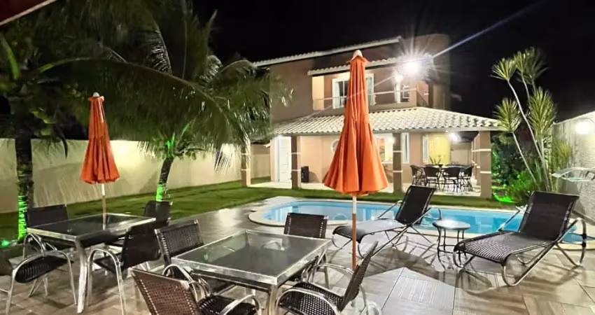 Casa à venda no condomínio parque das árvores, jacuípe, 350m², 4 suítes, piscina, energia solar, poço artesiano,