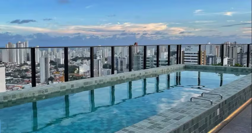 Apt 1/4 já decorado com 33,38mt nascente total ventiladissimo com uma excelente vista no urban! deslumbrante