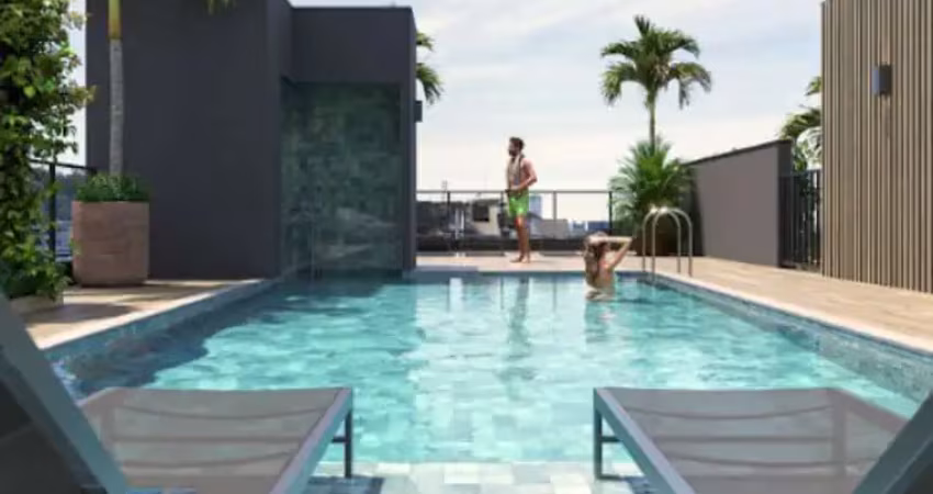 Ubatuba, Toninhas - Apartamento em construção com 01 dormitórios e área de lazer.