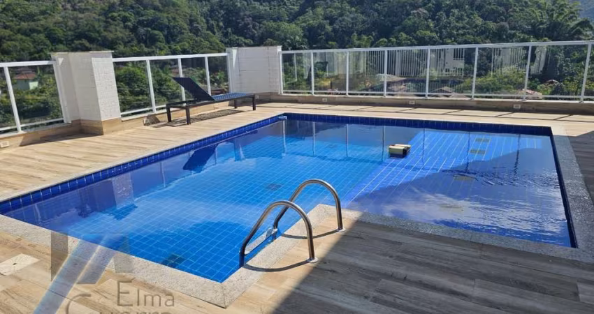 Ubatuba, Praia das Toninhas - Apartamento com 2 dormitórios sendo 01 suíte, com área de lazer.