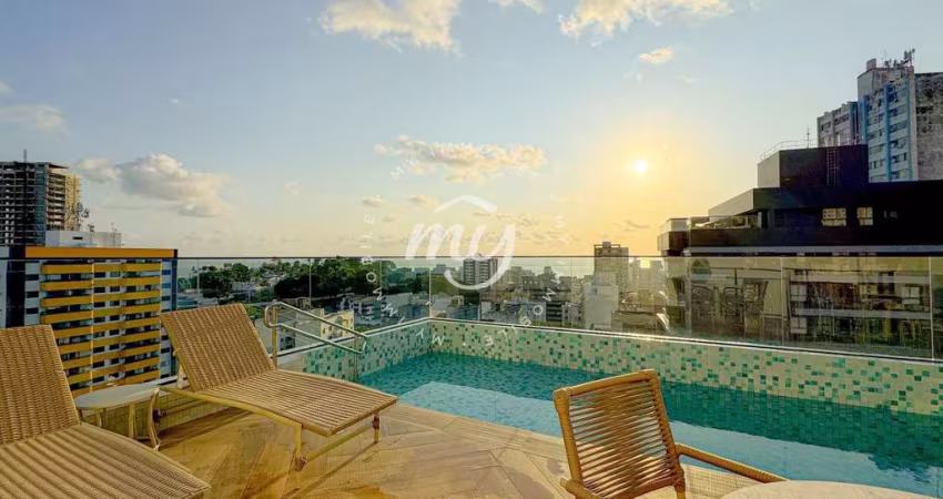 Barra| Studio com Varanda| NAscente| 21m²| bem localizado| em Condominio Alto Padrão