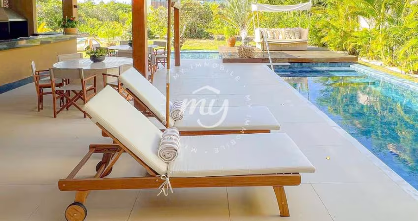 Praia do Forte| Casa Luxuosa 448 m²| 5 Suítes| 5 Vagas| A 100 m das Piscinas Naturais
