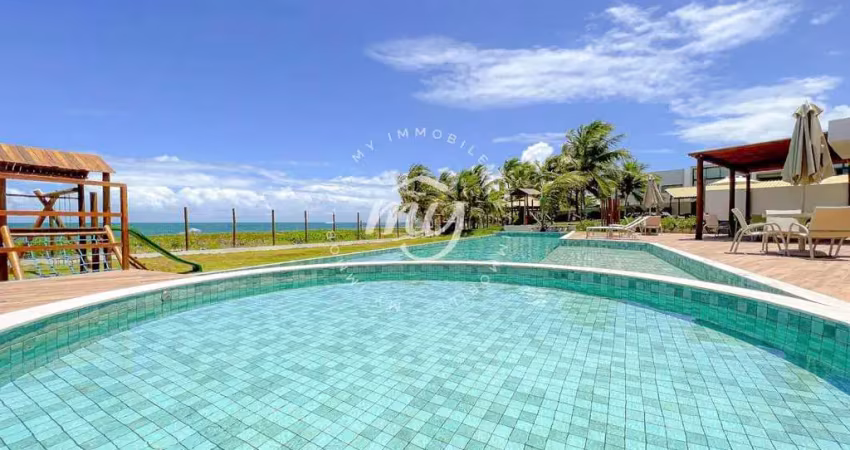 Itacimirim| village pé na areia| térreo| 72m²| 2 suítes| 1 vaga| área gourmet| mobiliado