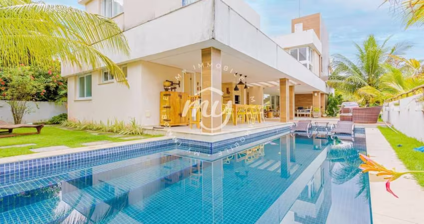 Guarajuba| Casa 380m²| 5 Suítes| 4 Vagas| Piscina| Área Gourmet Churrasqueira| Paraíso dos Lagos