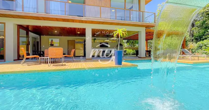 Praia do forte| praia bella| casa duplex 469m²| 6 suítes| 5 vagas| mobiliada| app fundo