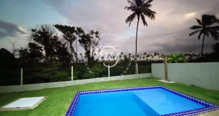 Barra de Jacuípe| Parque do Jacuípe| Casa Vista Mar 170m²| 3 Suites| Area Gourmet| Piscina| Churrasqueira