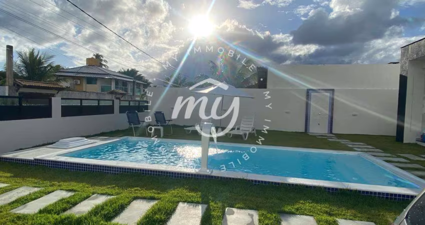 Barra do Jacuipe| Casa com 137m²| 4 Dormitórios| 2 Vagas| Piscina Privativa